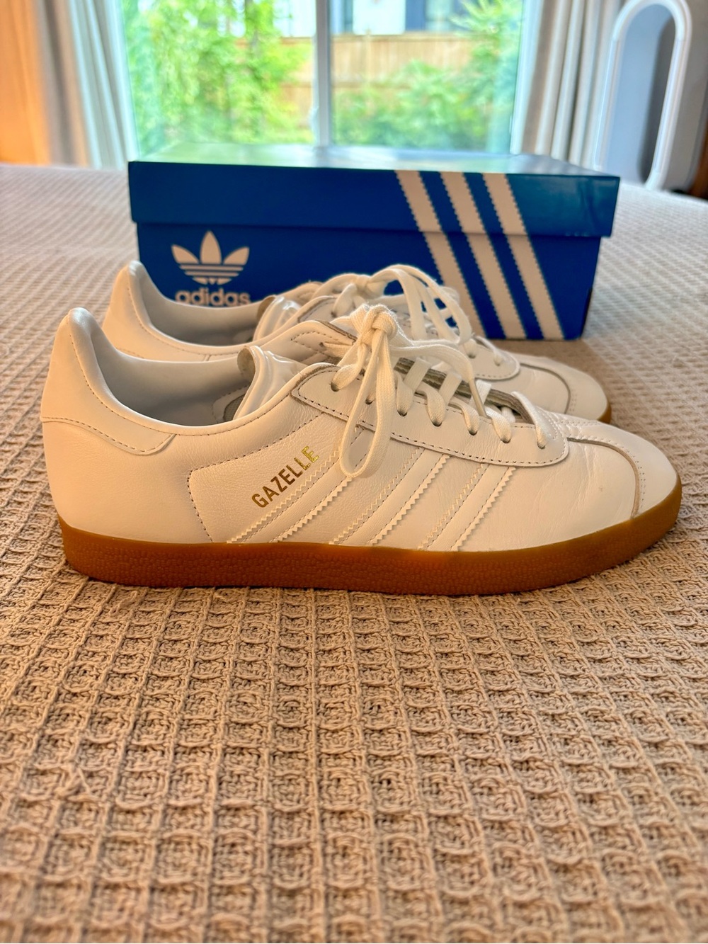 Adidas Gazelle 'White Gum' Sneaker BD7479 - US Women's 7.5